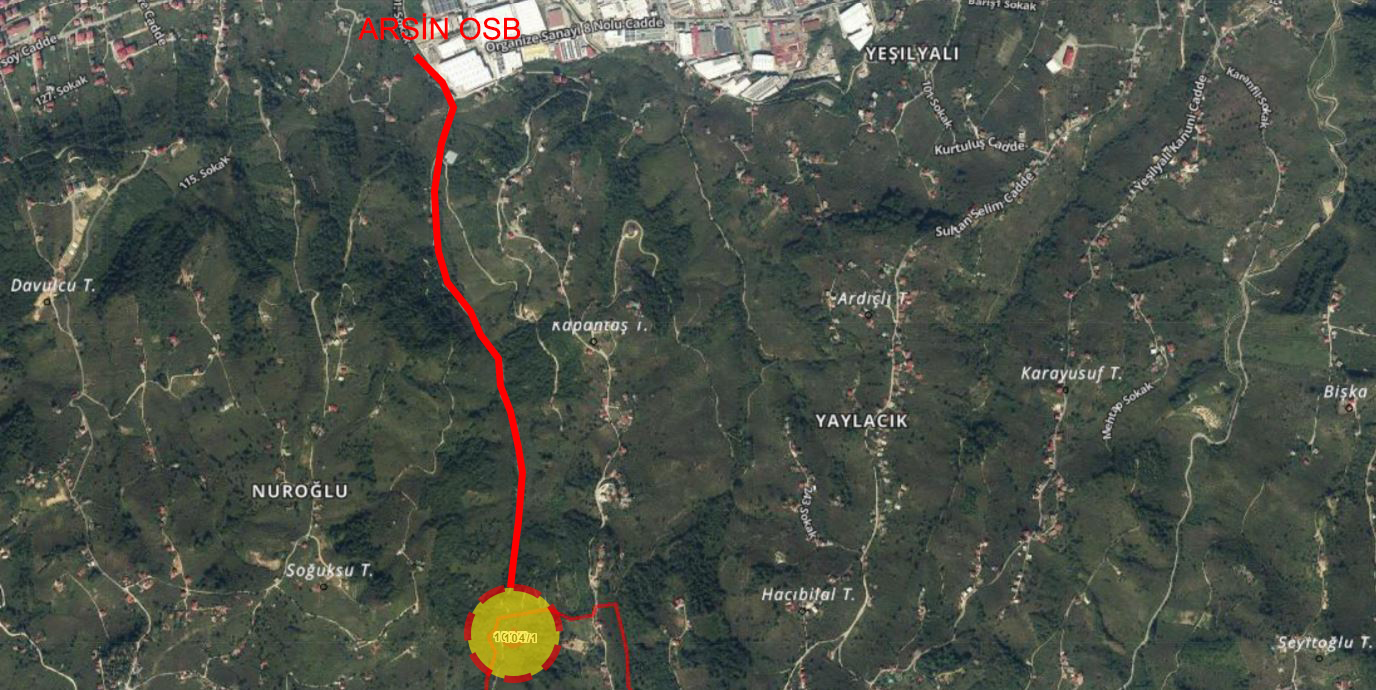 !!! ARSİN DİLEK MH SAHİLE 2.5 KM FIRSATT SATILIK ARSA !!!